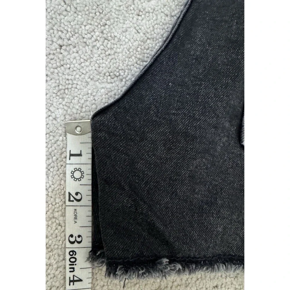 Gap Girls 12 Black Distressed Jean Shorts